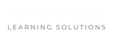 Performance Learning Solutions Logo - White